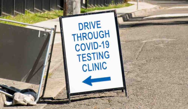Drive Through COVID 19 Testing Clinic