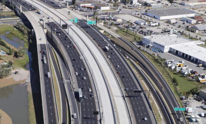 I 4 Ultimate overhead shot posted by the Florida Department of Transportation