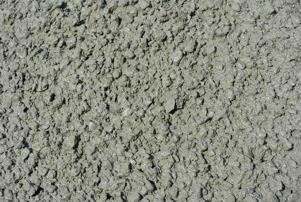 Wet cement close up