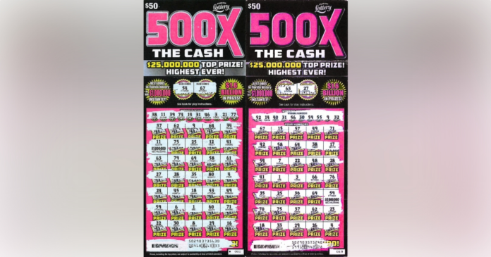 500XThe Cash Scratch Off Ticket