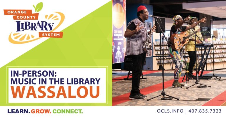 Afropop band performing at Orlando Public Library