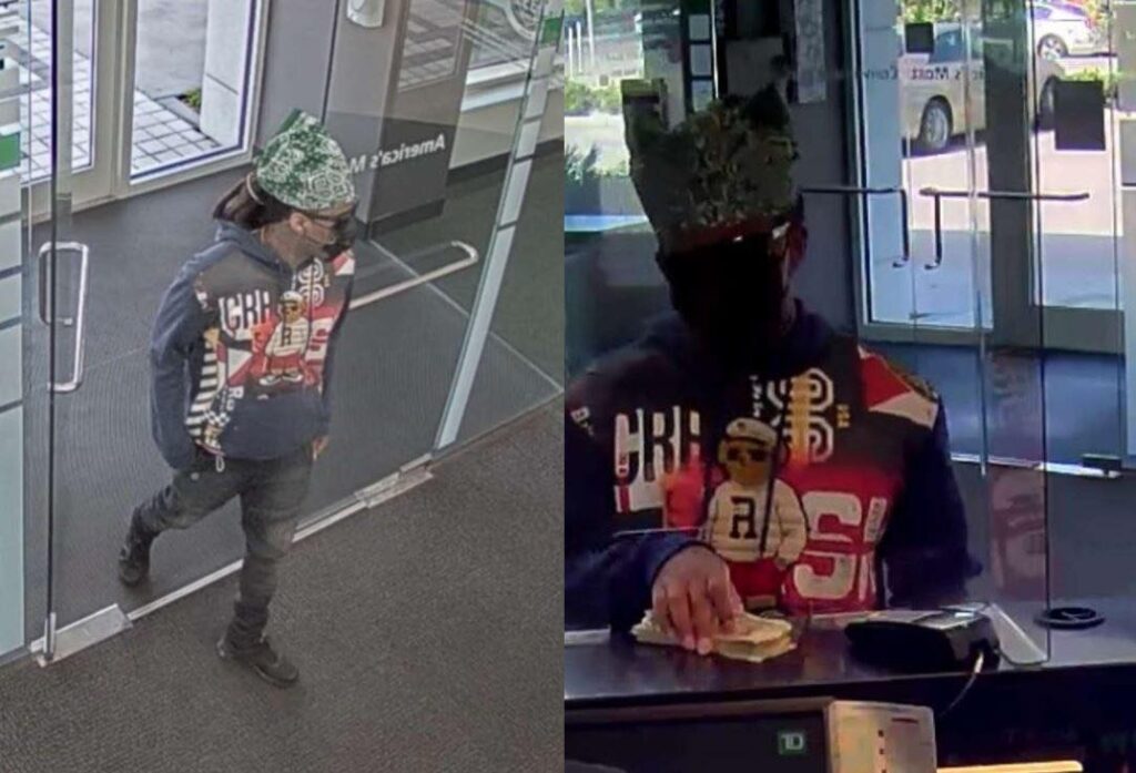 Suspect wanted in connection with bank robberies in Winter Park April 23 2022