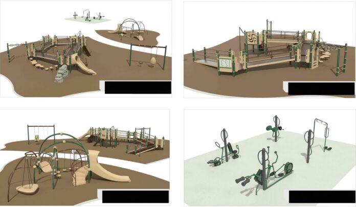 Playground renderings for new park