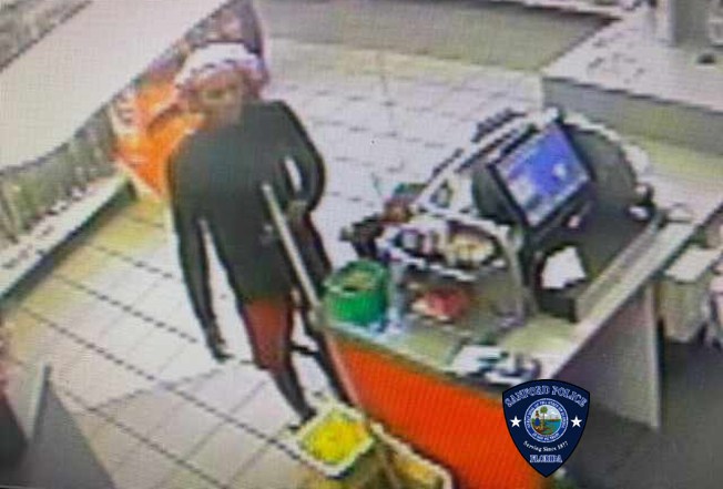 Suspect who threw 5 Hour Energy Drink at RaceTrac gas station clerk