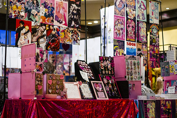 Anime festival vendor booth