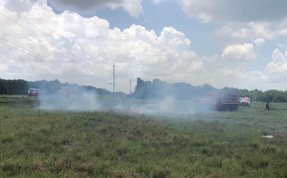 Brush fires along U.S. Hwy 192 in Brevard and Osceola Counties on Sunday June 12
