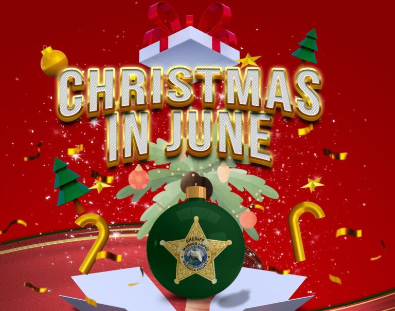 Osceola Sheriff’s Office giving gifts to children for Christmas in June event