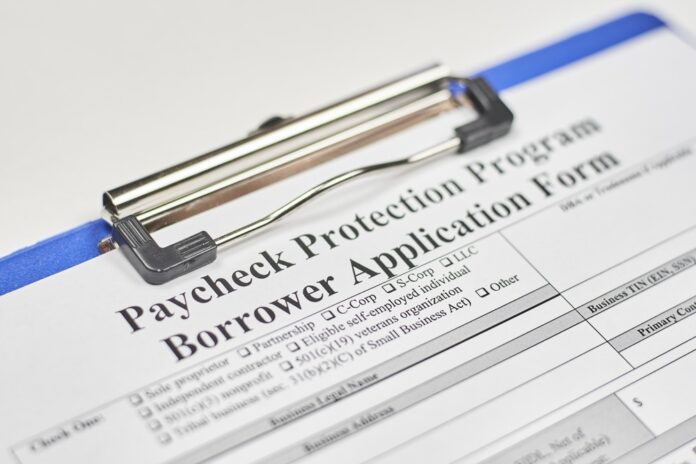 Paycheck Protection Program loan form