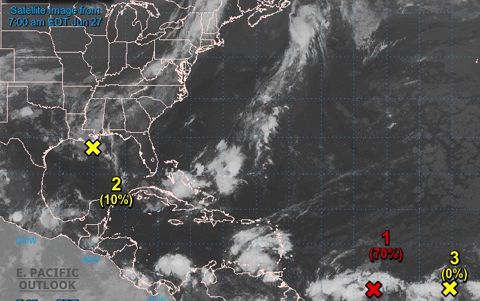 Tropical depression ‘likely to form,’ two others being monitored by National Hurricane Center