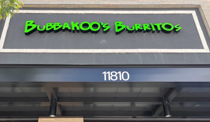 Bubbakoos Burritos at 11810 Glass House Road in Orlando
