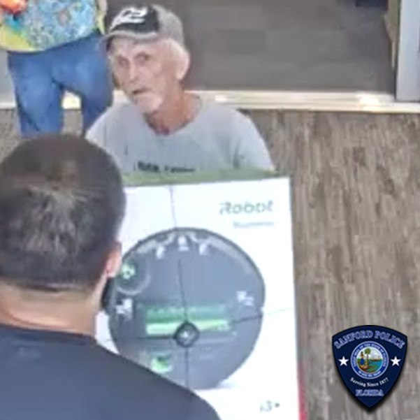 Elderly man wanted in theft of bicycles robot vacuums from Sanford Target valued at 1675