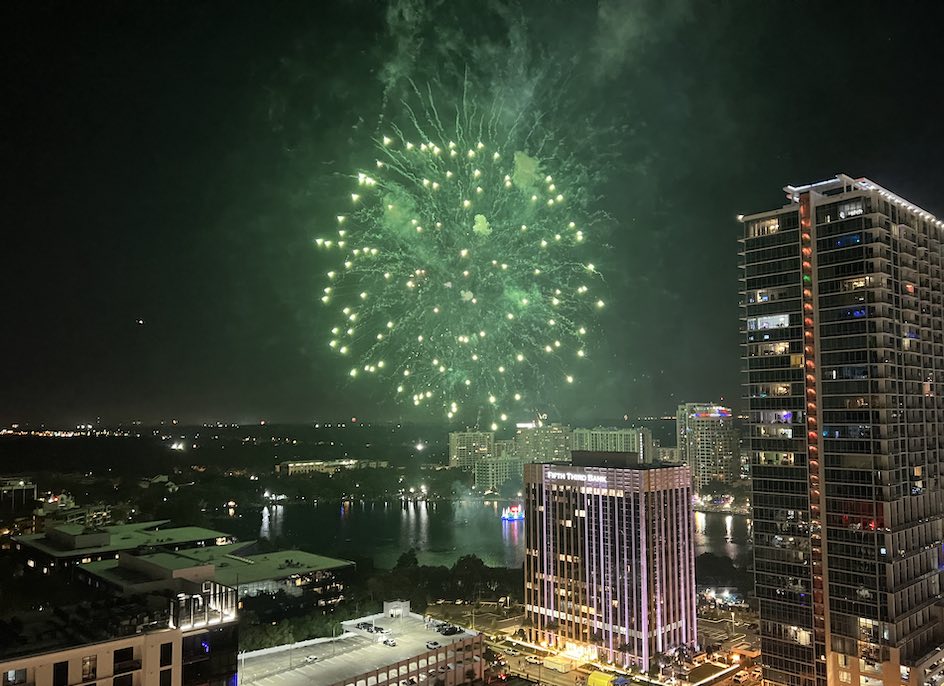 Fireworks at Lake Eola on July 4 2022