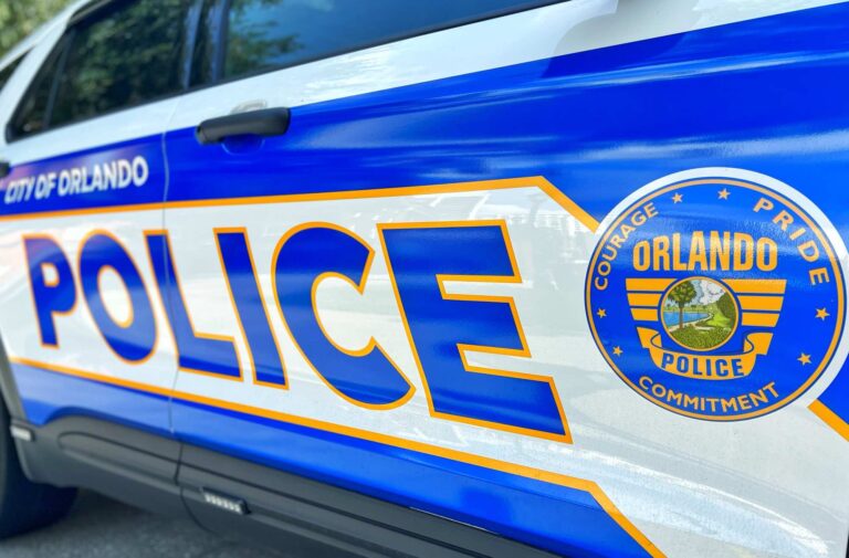 City of Orlando Police Department crest on vehicle