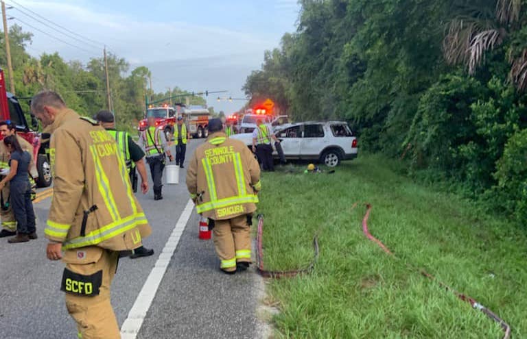 Multiple people injured in deer crossing accident on SR 46 in Seminole County