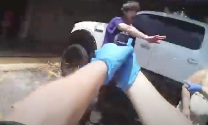 Richardson was holding a gun during the incident and refused to drop it