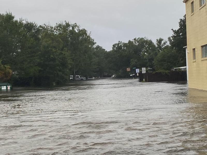 Osceola County road flooded