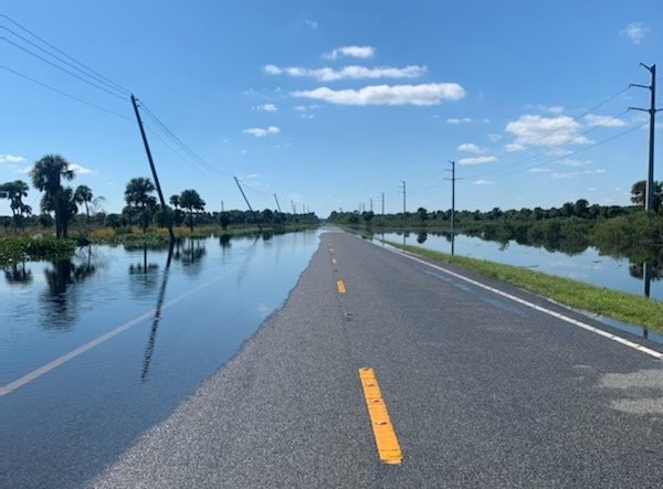 Portion of SR 46 closed due to flooding