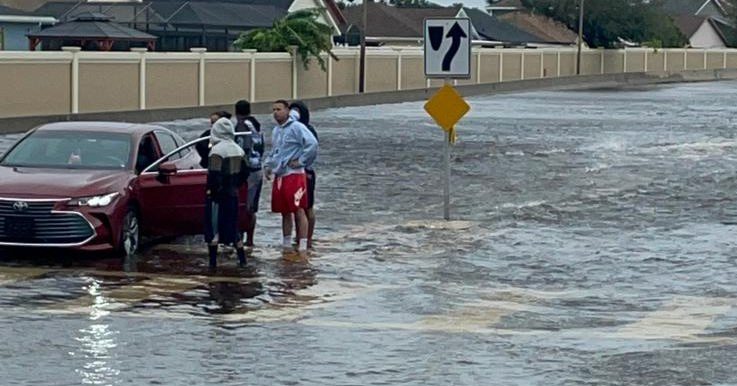 Street flooded in Osceola County