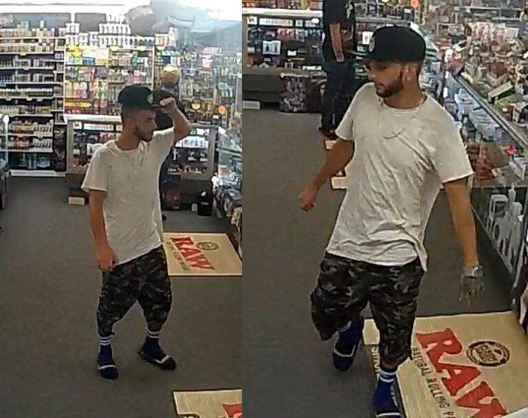 Orange City police looking for man who stole from local vape shop