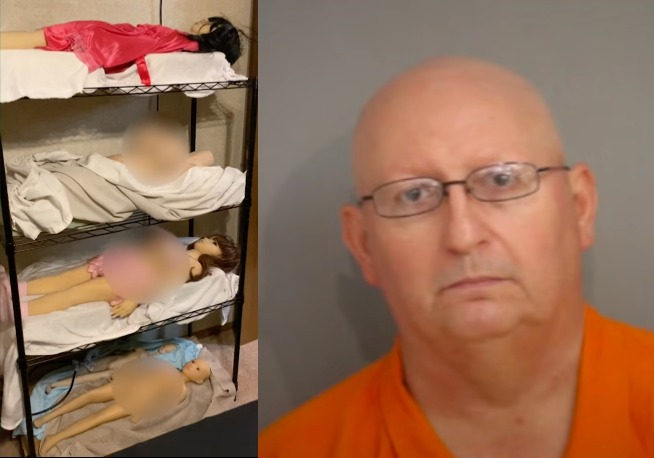 Edward Nicholas Carney arrested with child sex dolls