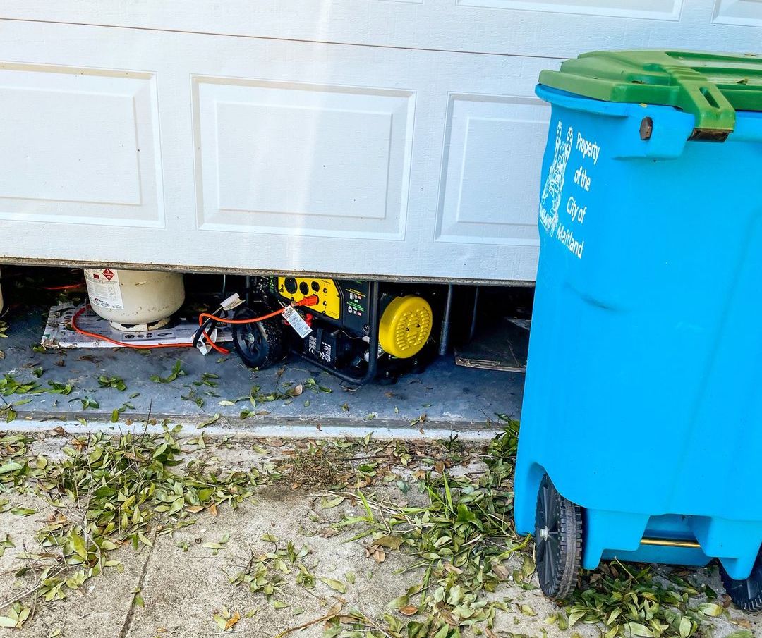 Generator in garage