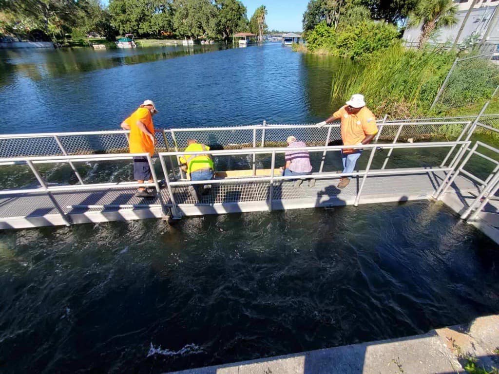 SFWMD crews work to reduce water flow in Osceola County