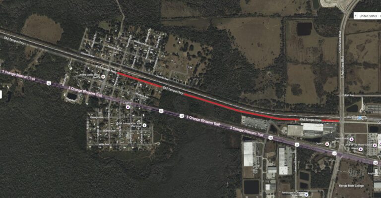 Stretch of Old Tampa Hwy closed in Osceola County for drainage repairs