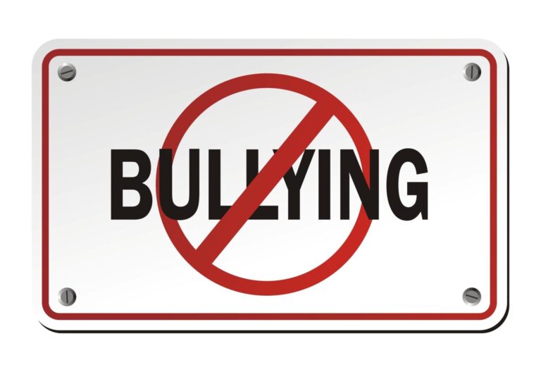 Anti bullying sign