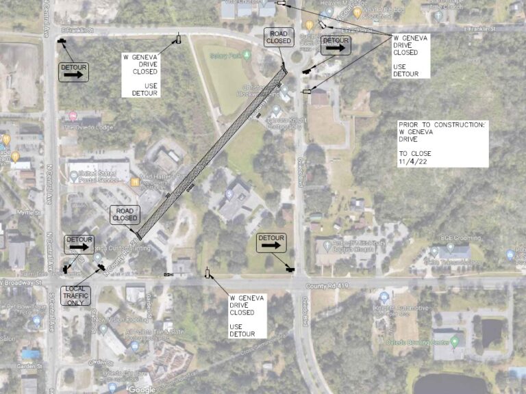Geneva Drive closed in Oviedo for next two months