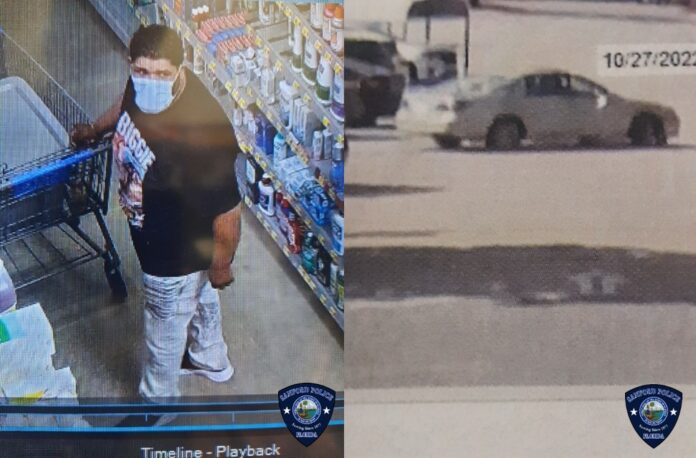 Man wanted for stealing items at Walmart in Sanford