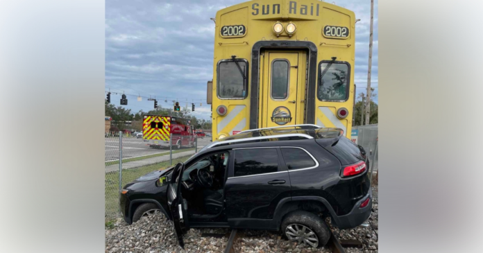 Vehicle crushed by SunRail train on December 20