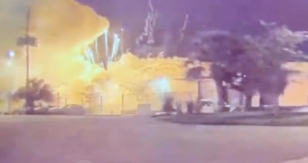 Explosion at fireworks warehouse in Orange County