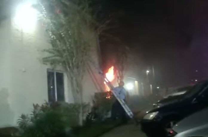 Fire at Avalon Apartments on December 12
