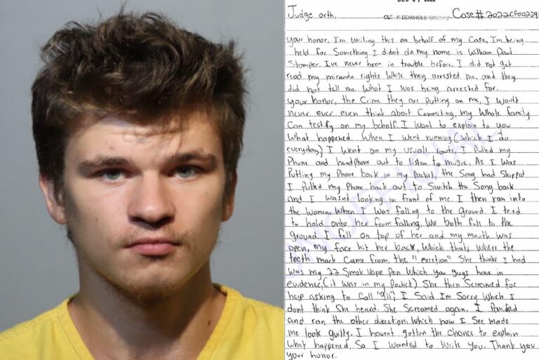 Teen writes letters to judge denying attack on jogger, asking for ‘second chance’