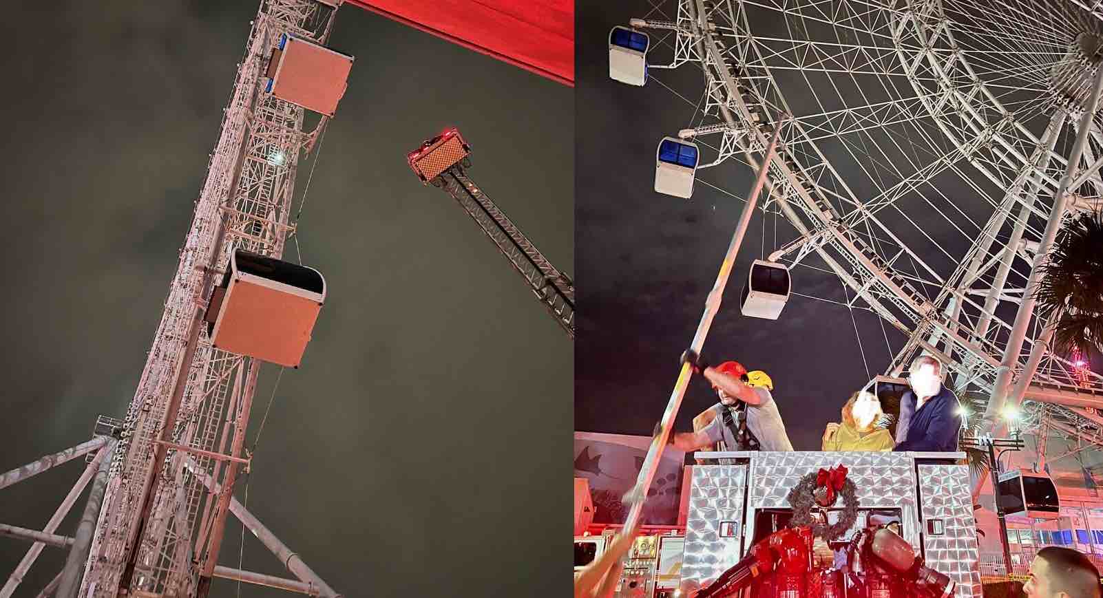 OCFR crews rescue riders from The Wheel at ICON Park on December 31