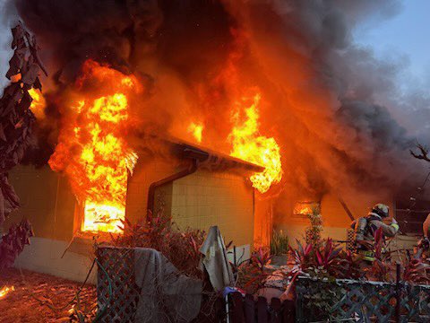 Residential fire on 400 block of Elkwood Lane in east Orlando