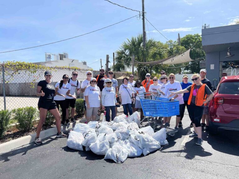 Volunteers clean up the Milk District