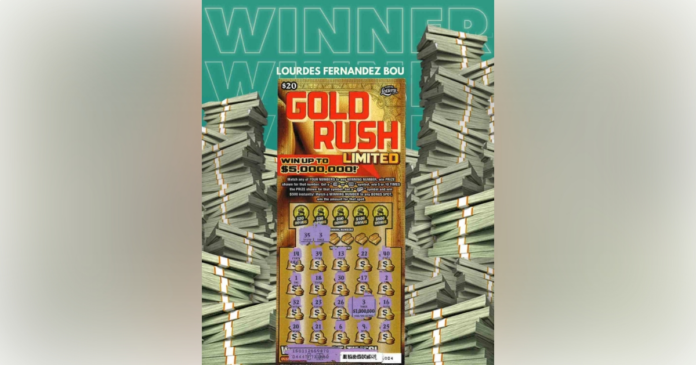 Winning Gold Rush Limited scratch off ticket
