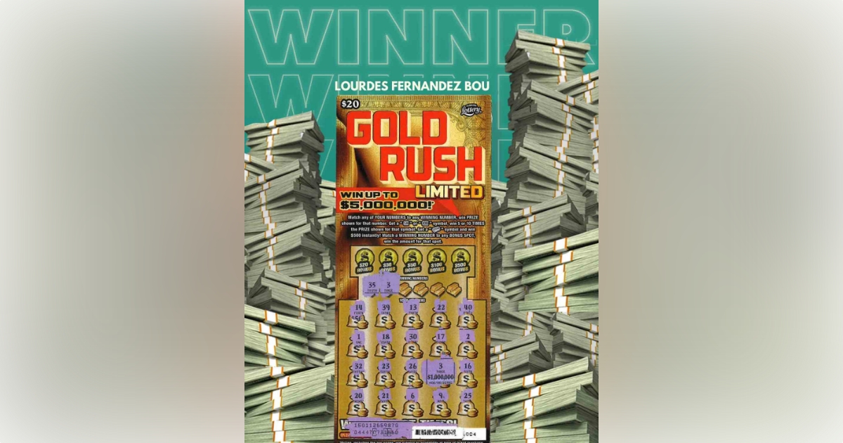 Winning Gold Rush Limited scratch off ticket