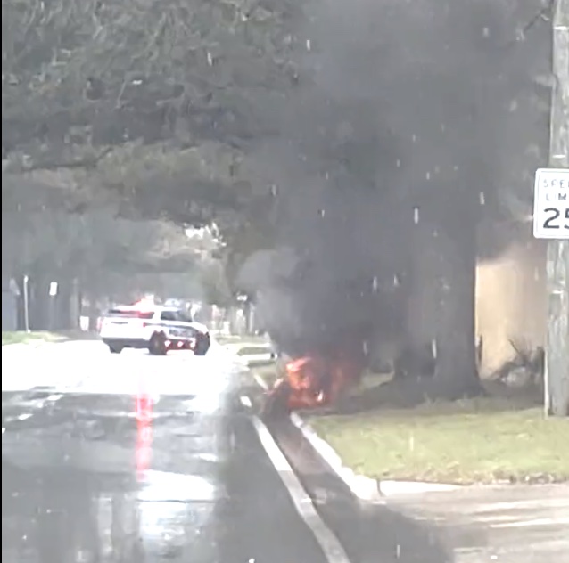 Fire on OBT near SR 408 entrance ramp