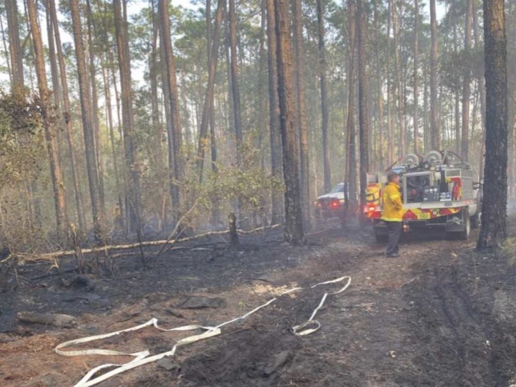Seminole County and Longwood fire crews respond to brush fire in Longwood