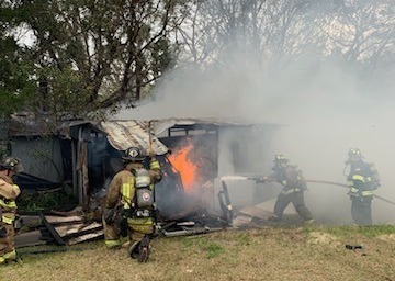 Shed fires in Oviedo on February 12