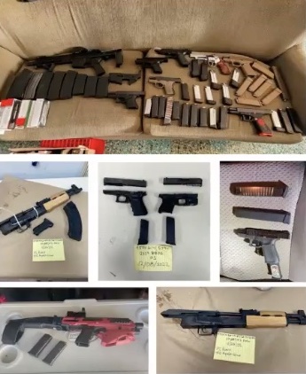 Firearms seized as part of Operation Outta Hand
