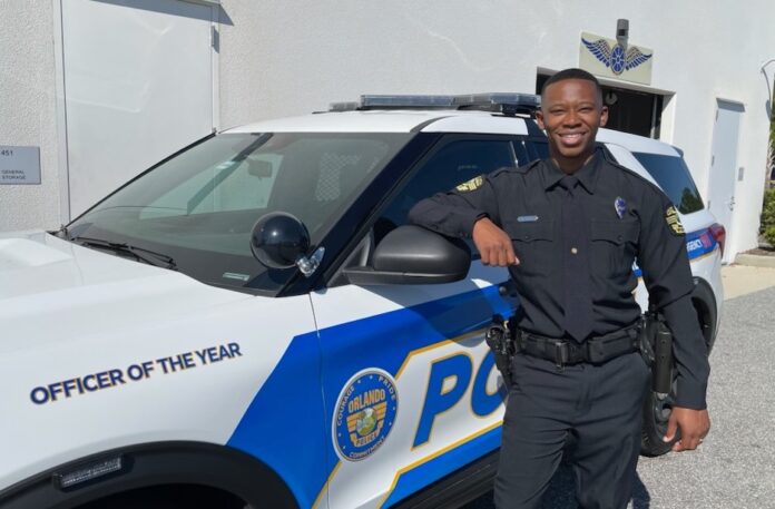 Kelvin Wilson-Bey wins officer of the year in Orlando