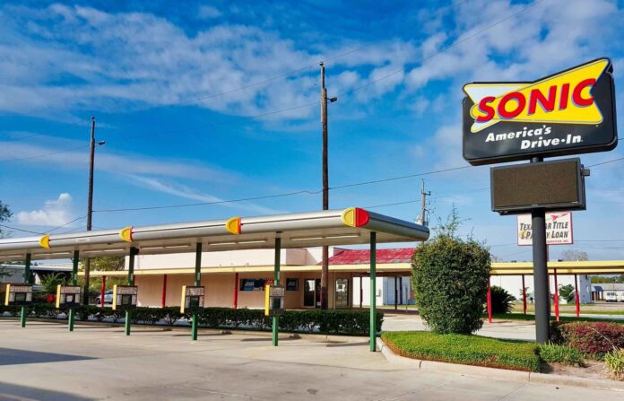 Sonic America's Drive in fast food restaurant