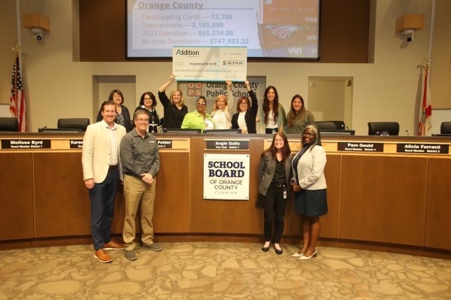 Addition Financial donates 65574 to OCPS