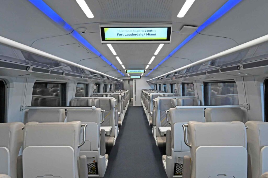 Brightline train interior 1