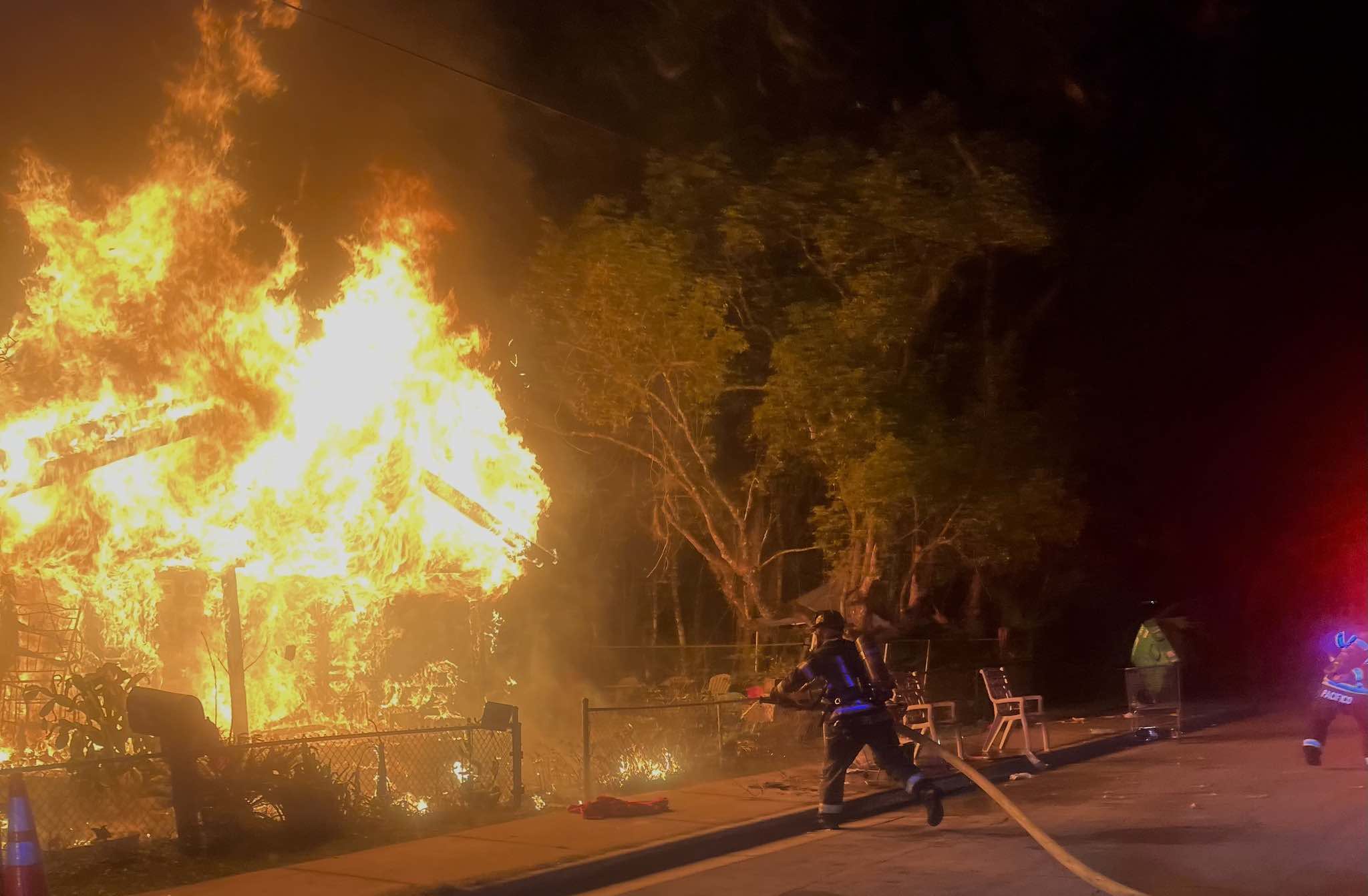 Fire at 517 E. Walts Avenue in DeLand