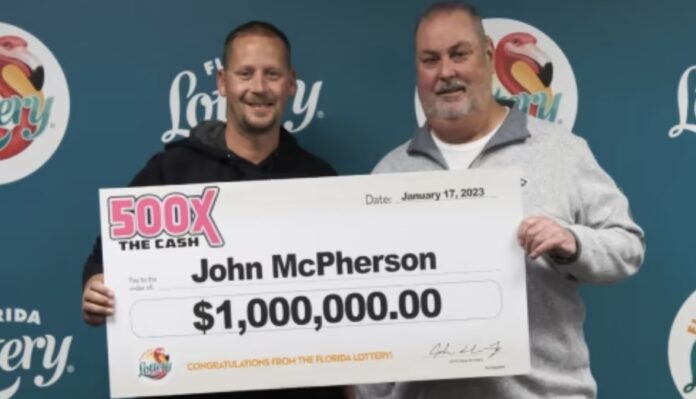 John McPherson claims $1,000,000 from Florida Lottery scratch-off