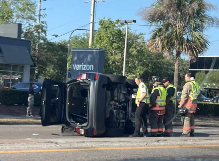 Rollover crash in Winter Park on Tuesday April 4